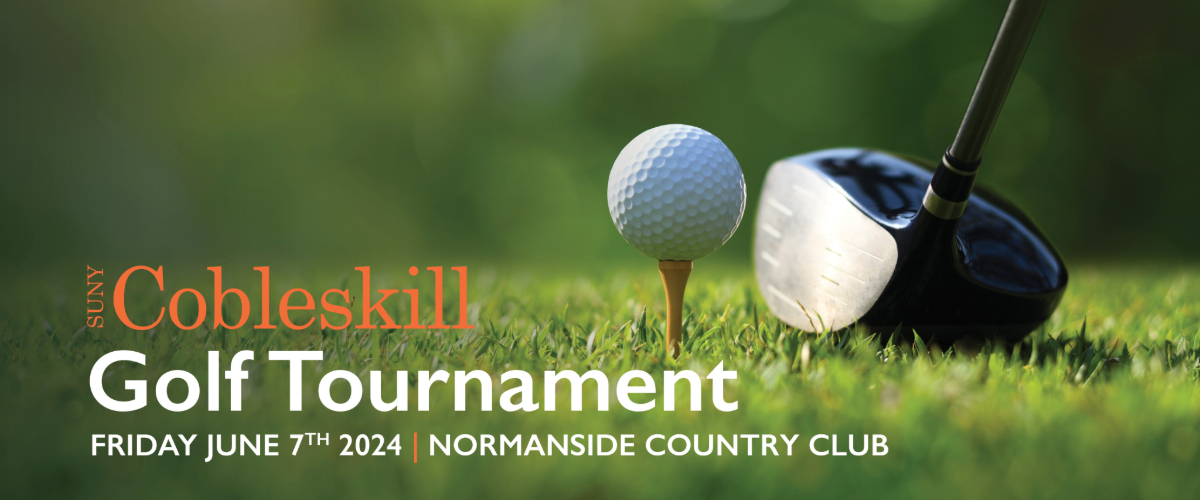 Golf Banner with Title of the event