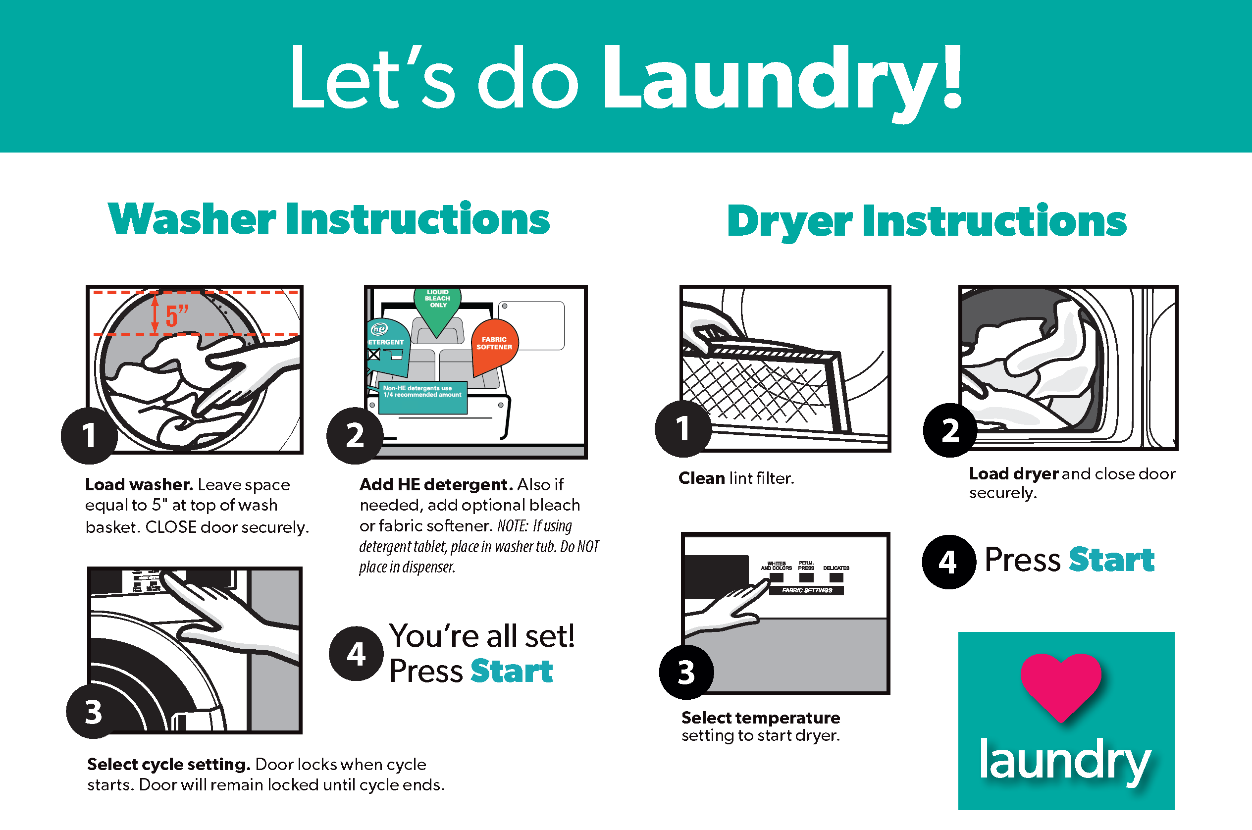 Laundry Instructions