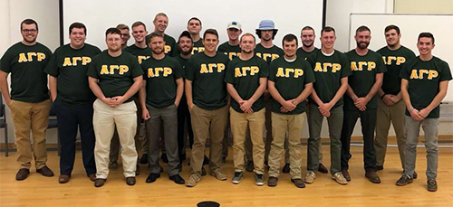 Alpha Gamma Rho group picture